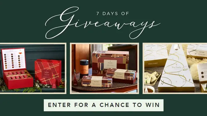Tea Forté 7 Days of Giveaways (Daily Winners)