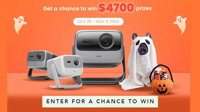 JMGO Halloween Giveaway - Win $4,700 in Prizes