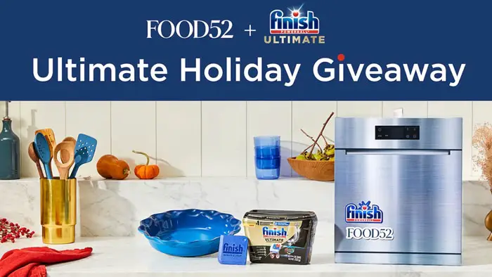 The holidays are upon us, and to make hosting easier, Food52 partnered with Finish ® to give away 150 custom holiday helper kits filled with essentials for baking and making cleanup a breeze. All you have to do is enter your information below and answer a few questions for your chance to win.