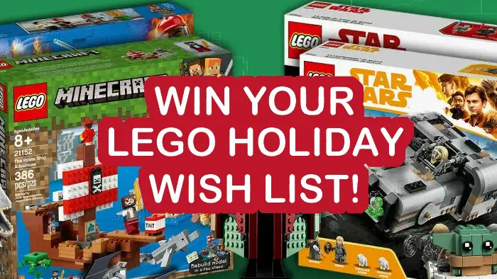 Enter for your chance to win your LEGO Wish List up to $1,000 in value! Juts sign up for a Free LEGO Inside account, add products to your Wish List and submit. It's that easy.