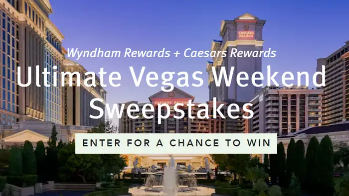 Enter for your chance to win an Epic Weekend in Las Vegas. In partnership with Caesars Rewards, Wyndham Rewards is sending one lucky winner and guest on an all-expenses paid trip to Vegas.