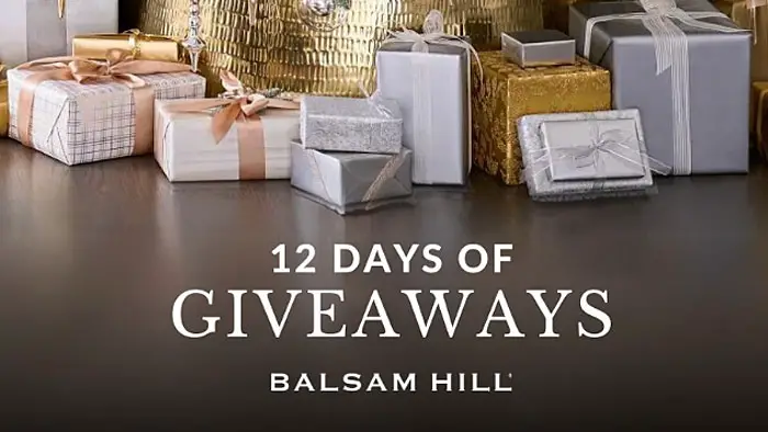 Celebrate the upcoming holiday season with 12 days of festive fun with Balsam Hill! Enter daily for a chance to win different holiday décor daily, and even your own Balsam Hill Christmas tree! #12DaysofGiveaways