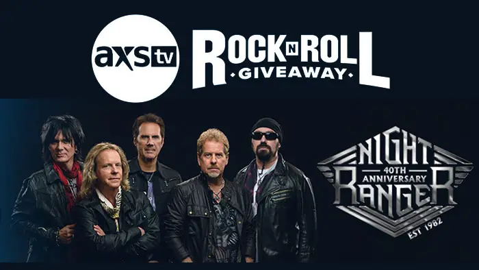 It’s AXS TV’s 'VIP Concert Experience with Night Ranger Giveaway!'  Enter for your chance to win a trip to Las Vegas for two PLUS a pair of VIP Party tickets to see Night Ranger in Las Vegas on February 17, 2024.