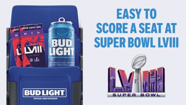 Enter for your chance to win one of 25 trips for two valued at over $27,000 to Super Bowl LVIII scheduled to occur on February 11, 2024 in Las Vegas, Nevada. Or you could win one of 30 trips to one National Football Conference wild card game, or one  American Football Conference wild card game, one of 16 trips to one National Football Conference wild card game, or one American Football Conference wild card game, one of 4 trips to a NFC conference championship game, or the AFC conference championship game or one of 200 $100.00 Instacart digital gift card or one $100.00 Uber eats digital gift card