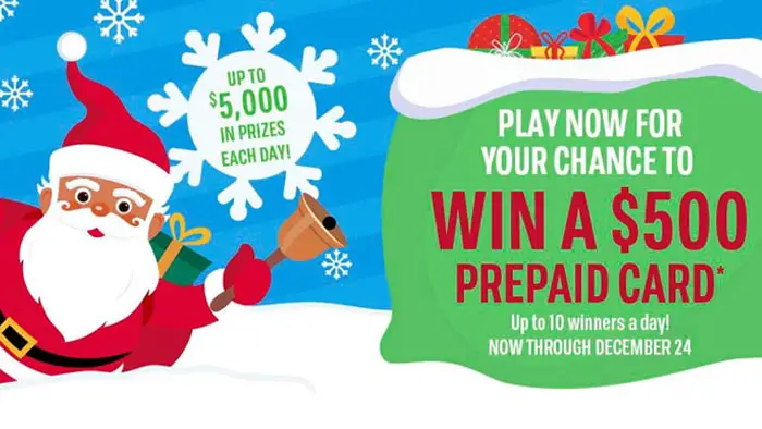 Play The Children's Place Holiday Countdown Instant Win Game *daily* for a chance to WIN a $500 gift card! There are 180 gift cars to be won - 10 winners per day