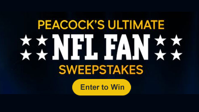 Enter for your chance to win a trip for two to the NFL Peacock Wild Card game scheduled to occur on January 13th. The trip includes airfare from JetBlue, a signed NFL jersey, custom WWE x NFL team themed belt of your choice, Rotoworld Fantasy Football draft guide and a Free year of Peacock