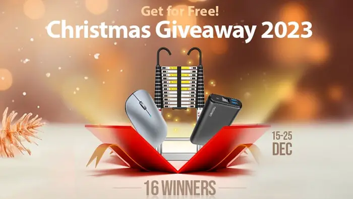 TECKNET has a total of 16 prizes to giveaways to lucky winners. Make sure you mark your calendar, because the 16 lucky winners will be randomly selected and announced on the Official social media channels on December 26.