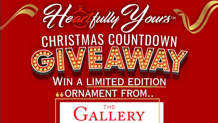 Heartfully Yours Christmas Countdown Ornament Giveaway (35 Winners)