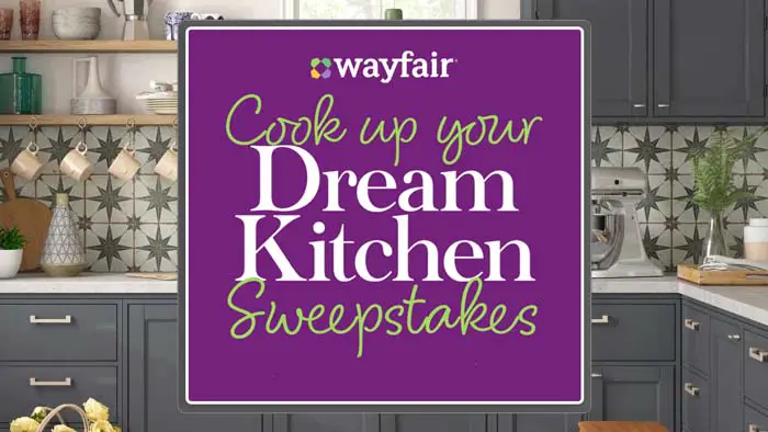 Food Network and Wayfair are giving you the chance to win a $5,000 Wayfair gift card to cook up your dream kitchen with Food Network Cook Up Your Dream Kitchen Sweepstakes