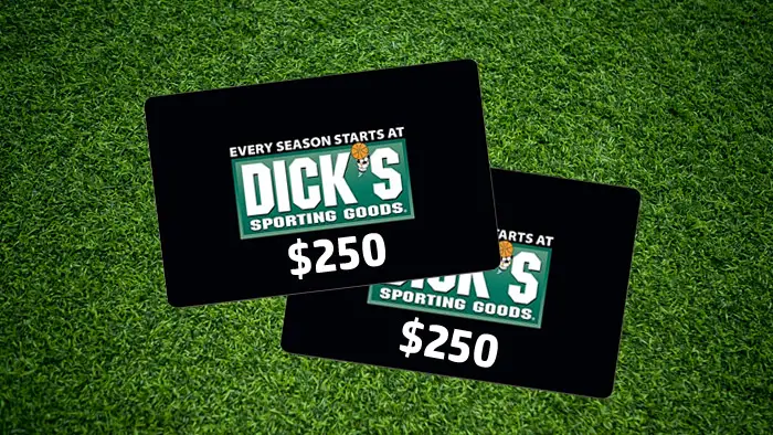 Enter for your chance to win a DICK'S House of Sport shopping spree to fuel your 2024! Enter your chance to win a $250 DICK'S House of Sport gift card. Two winners will be chosen.