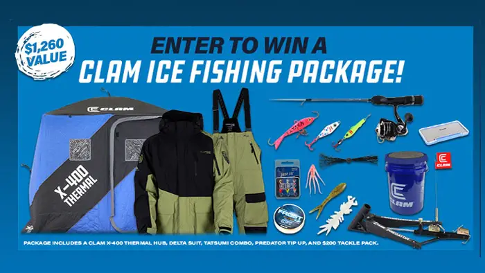 Clam Outdoors Kicking off 2024 Ice Giveaway