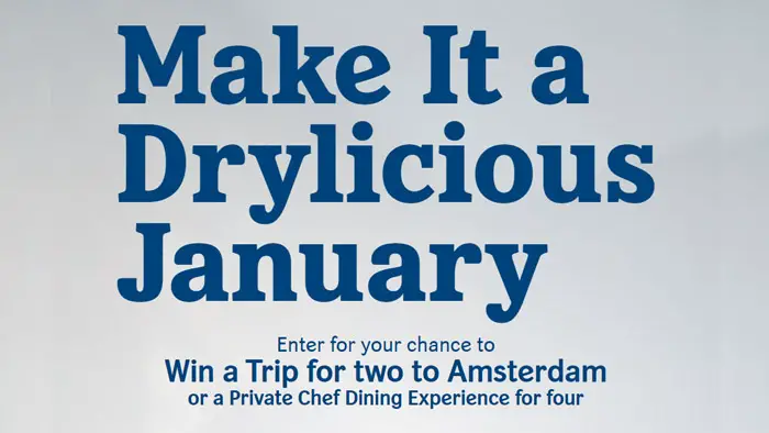 Enter the #Heineken 0.0 Drylicious January Sweepstakes for your chance to win a trip for two to Amsterdam or a Private Chef Dining Experience for four - winners chosen weekly