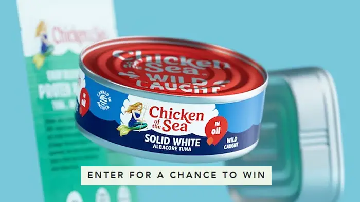Make a 5 second video sharing why you love Chicken of the Sea and you just might win $10,000! Upload an original photo or video of you enjoying Chicken of the Sea products to be entered for a chance to win