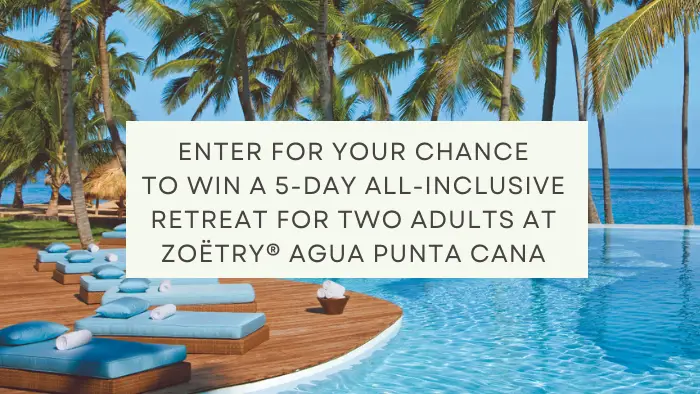 Enter for your chance to win a trip for two to Zoetry Agua Punta Cana, Dominican Republic with complimentary coach airfare and a five-day stay but will also have exclusive access to the resort's “Mind, Body, + Sol” retreat. Immerse yourself in rejuvenating well-being classes, pampering spa treatments, and more, including a workshop with acclaimed breathwork practitioner Margaret Townsend, author of The Breathwork Companion.