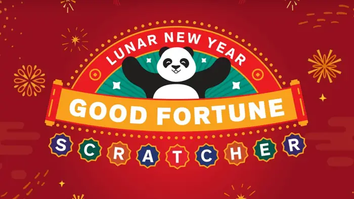 Panda Express Lunar New Year Good Fortune Scratcher Instant Win Game
