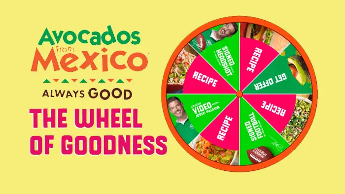 Avocados From Mexico Better Bowl Spin to Win Game