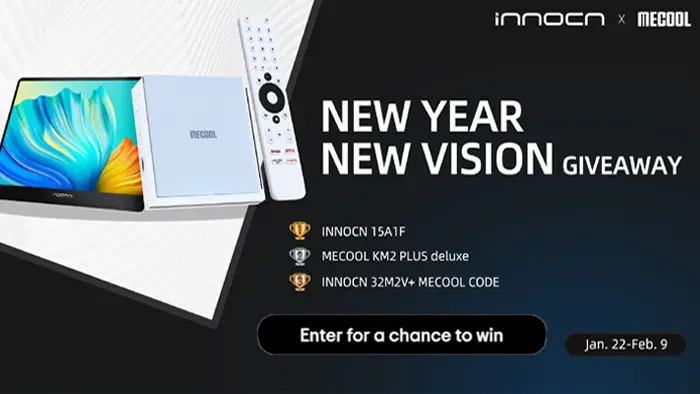 INNOCN & MECOOL New Year New Vision Giveaway