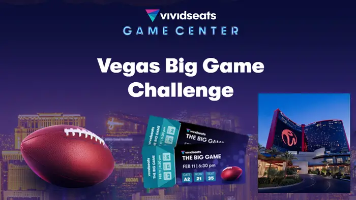 Play Vivid Seats Free-to-Play Vegas Big Game Challenge daily through February 4th for your chance to win two tickets to the #SuperBowl in Vegas, two tickets to MAXIM’s Big Game Experience party featuring musical guests 21 Savage and 50 Cent, and a three-night stay at the luxurious Resorts World hotel – a package worth +$24,000.