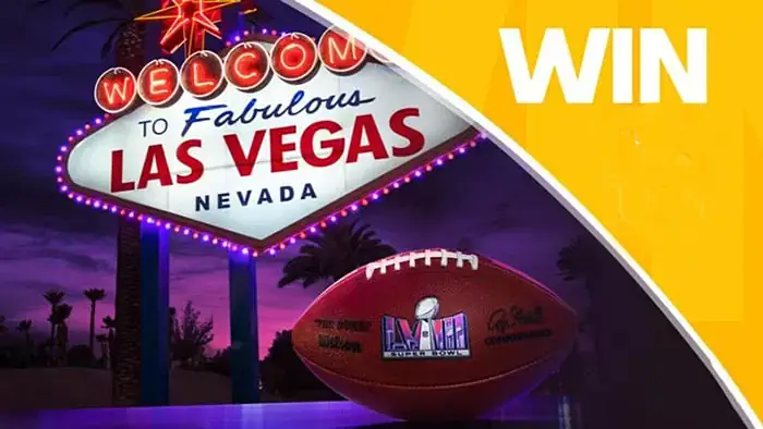 Enter for your chance to win a trip for two to the #SuperBowl where the San Francisco Forty Niners play the Kansas City Chiefs on February 11, 2024 in Las Vegas, Nevada