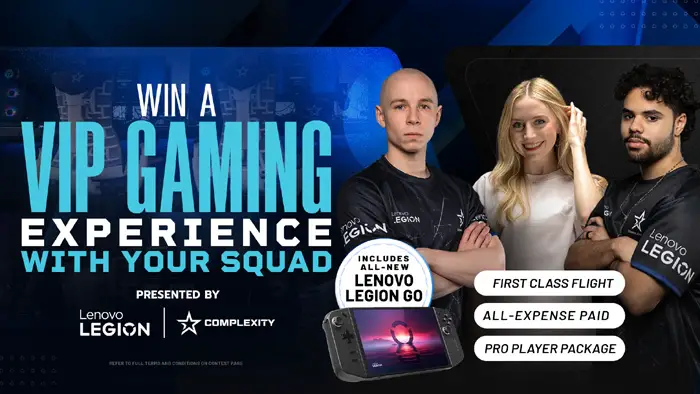 Lenovo X Complexity Win a VIP Gaming Experience with Your Squad