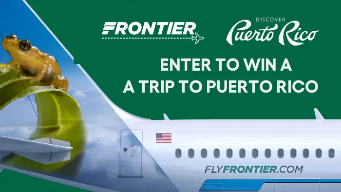 Enter for your chance to win a trip for two to Puerto Rico with Frontier Airlines. The winner and guest will spend three nights at the Hyatt Regency Grand Reserve Puerto Rico with an ocean front view.