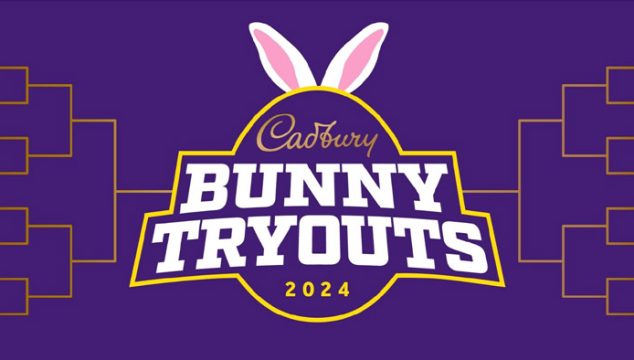 Cadbury Bunny Tryouts are back! But this year Cadbury is doing their first-ever bracket-style competition where YOU help choose the winner. Enter by 2.26.24 for a shot at: $7,000 Grand Prize, plus cash prizing starting in Round 1 with the 32 semi-finalists and a starring role in the 2025 Cadbury Bunny Tryouts commercial
