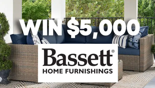 Enter for your chance to win a $5,000 store credit to a Bassett Home Furnishings store for purchases of Outdoor Furniture. Bassett Home Furnishings offers a great selection of outdoor cocktail tables, outdoor side tables, firepits and more in Bassett Furniture's outdoor furniture collection.