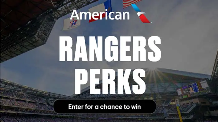 One lucky fan and a guest will have the opportunity to travel to an away game of their choosing to cheer on the Rangers, courtesy of American Airlines. Enter the American Airlines X Texas Rangers Perks Away Game Sweepstakes for your chance to win.