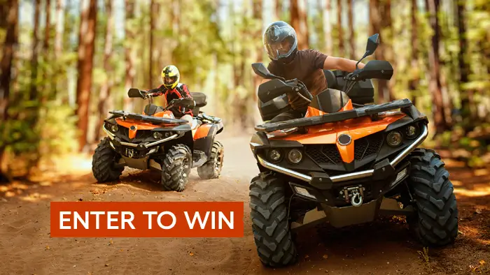 Enter for your chance to win a Polaris Side-by-Side of your choice.