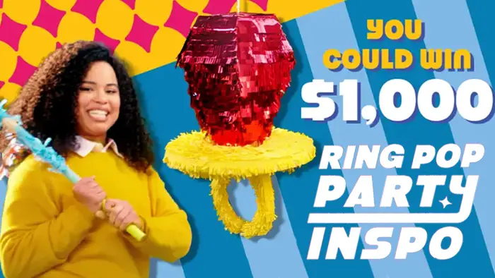 Ring Pop Party Inspo Sweepstakes - Win a $1,000 Visa Gift Card!