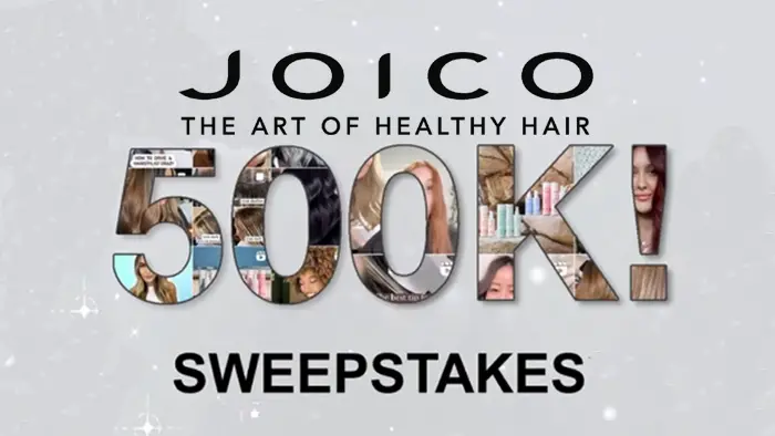 Joico Sweepstakes ALERT! To celebrate reaching an incredible 500,000 Instagram followers, JOICO is giving back to the amazing community that made this possible! #joico 500 lucky winners will receive a travel-size foil packet of our NEW & revolutionary Joico Defy Damage KBOND20 Power Masque and 50 additional winners will WIN the 5.1 fl. oz. retail size!