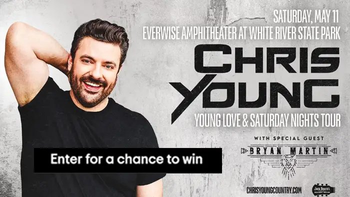 Chris Young: Young Love & Saturday Nights Nashville Flyaway Sweepstakes
