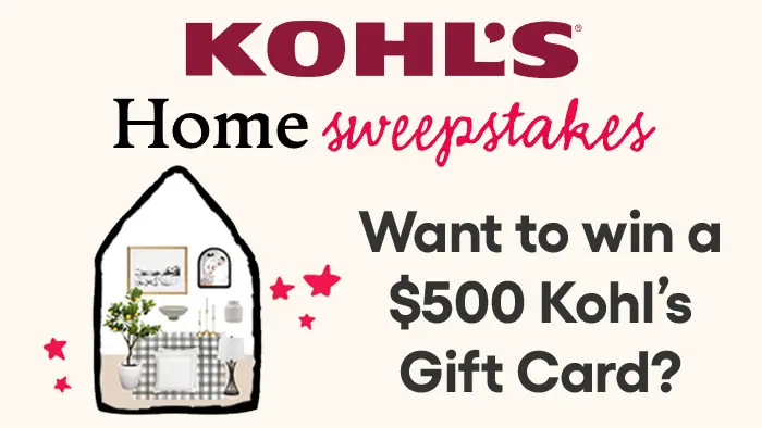 Explore Kohl’s new home collection and design your own vision board for a chance to win a $500 Kohl’s gift card. #KohlsHomeSweepstakes Share to Instagram or TikTok using #KohlsHomeSweepstakes & tag @kohls for 10 extra entries!