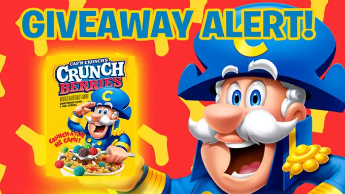 Enter for your chance to win a pair of Cap’n Crunch’s Crunch Berry socks and some delicious CAP’N CRUNCH Crunch Berries 11.7 oz. Cereal #CapnCrunchSweepstakes Enter on Twitter/X and Instagram