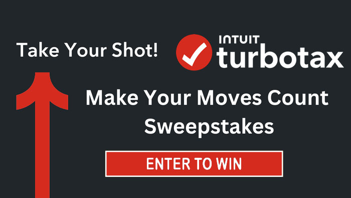 Spin the TurboTax #MakeYourMovesCount game wheel for a chance to win instant prizes - TurboTax swag, TurboTax voucher codes, or $100 gift cards - and you'll be entered in the Grand Prize sweepstakes for a chance to win a trip to the Championship game in Glendale, AZ on April 8, 2024! 