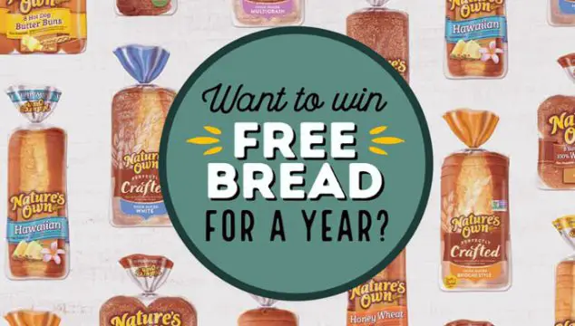 Nature’s Own Free Bread for a Year Giveaway