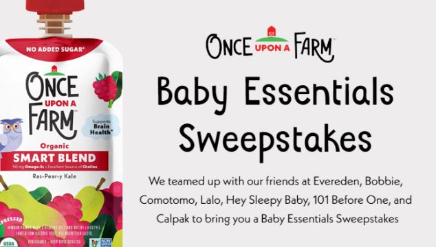 Once Upon a Farm Baby Essentials Sweepstakes