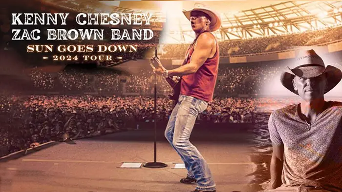 Enter for your chance to win a trip for two see Kenny Chesney perform live at Gillette Stadium in Foxborough, MA. The winner receives roundtrip airfare for two, hotel accommodations, and a pair of tickets to see Kenny Chesney on August 25th at Gillette Stadium in Foxborough, MA.