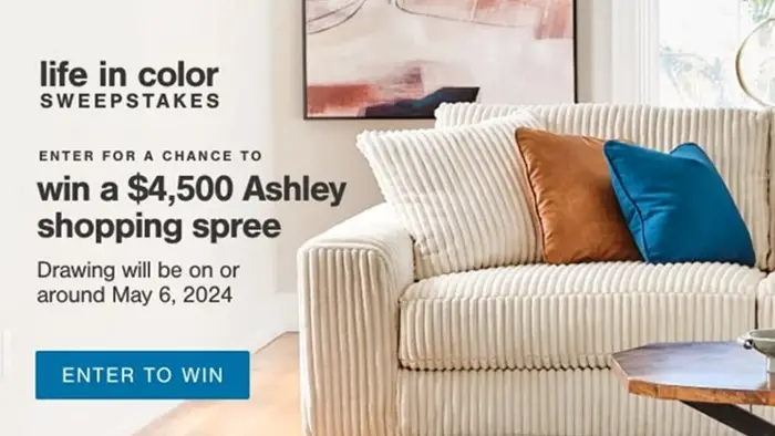 Ashley Furniture Life in Color Sweepstakes