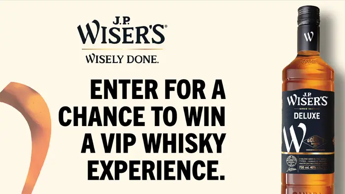 J.P. Wiser’s Distillery VIP Weekend Sweepstakes