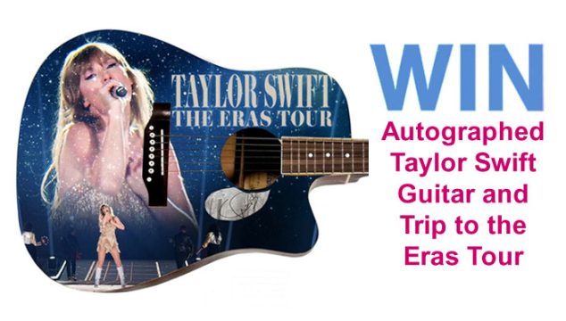 Enter for your chance to win a Trip to See Taylor Swift Eras Tour in Miami, Florida at Hard Rock Stadium this October plus a signed Taylor Swift Guitar from #iHeartRadio #ErasTour #ttpd #taylorswift #taylornation 
