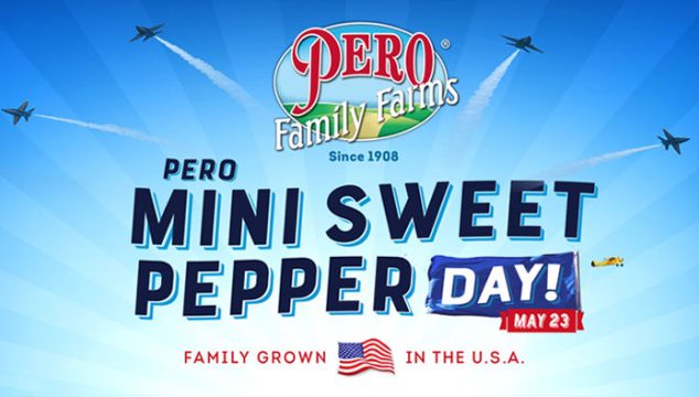 Pero Family Farms is excited to announce the 7th Annual Pero Family Farms Mini Sweet Pepper Day Sweepstakes! Enter NOW through May 31st for a chance to WIN  Sweet Prizes each week! Pero Family Farms Pero Mini Sweet Pepper Day is on May 23th but they want you to celebrate with them all month long! 