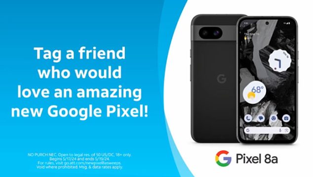 AT&T Explore Google Pixel 8a Giveaway