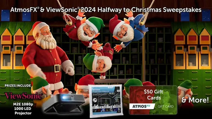ViewSonic & AtmosFX Halfway to Christmas Sweepstake