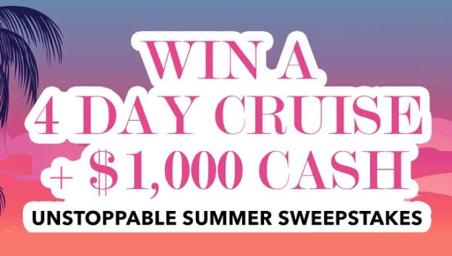 Enter for your chance to win a 4-day Mexican cruise of one of the weekly prizes in the Hairbrella Unstoppable Summer Sweepstakes. Dive into Summer and get a chance to win spectacular prizes that will make your sunny season unforgettable. 