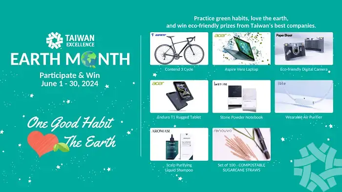 Taiwan Excellence: One Good Habit, Love the Earth Giveaway