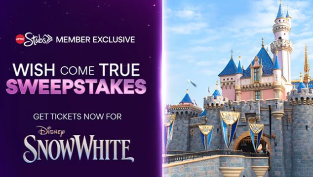 AMC Theatres Wish Come True Disney SNOW WHITE Sweepstakes