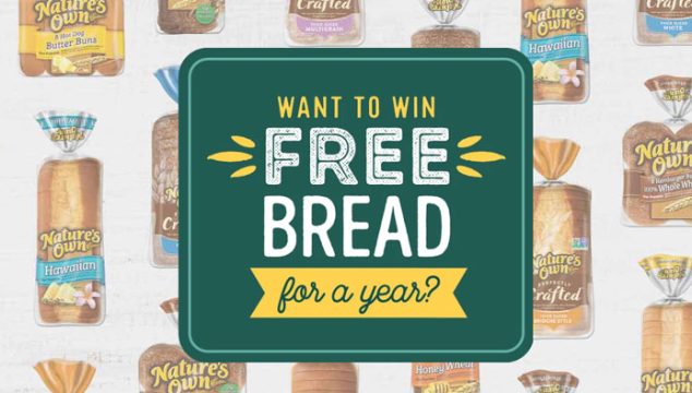 Nature's Own Free Bread for a Year Giveaway