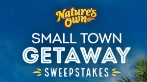 Nature’s Own Small-Town Trip Sweepstakes