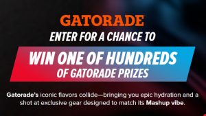 Gatorade Mashups Instant Win Game & Sweepstakes (5,660 Prizes)